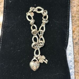 Cute silver plated Charm bracelet
